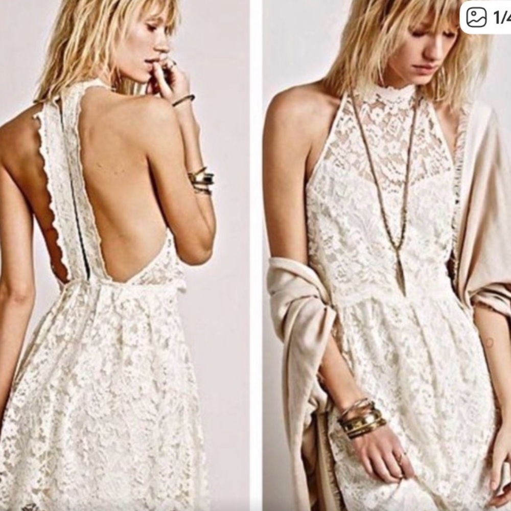 Free People Lost in a Dream lace dress size 0